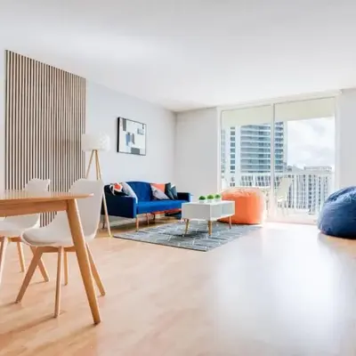Ocean and City Views Lux Miami Brickell Condo Sleeps 4