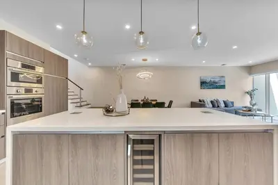 a kitchen with a white counter top in a room at Your Dream Home in Coral Ridge in Fort Lauderdale