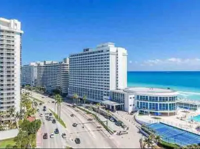a view of a city with the ocean and buildings at 11th Miami Beach - Ocean View -Free Valet Parking in Miami Beach