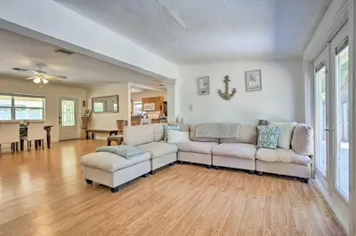 a living room with two couches and a dining room at Vacation Rental with Private Pool in Wilton Manors in Fort Lauderdale